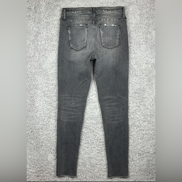 Bridge by Gly Jeans Womens 27 Ankle Skinny High Rise Stretch Raw Hem Fade Casual - Picture 4 of 4